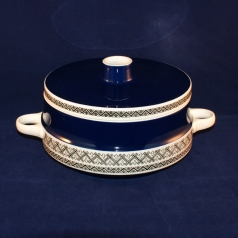 Saphir Round Serving Dish/Bowl with Lid and Handle 8,5 x 18,5 cm very good