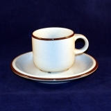 Family Mocca Coffee Cup with Saucer used