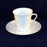 Maxims de Paris white Coffee Cup with Saucer used