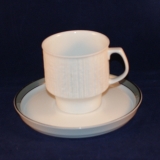 Arcta Platin Grey Coffee Cup with Saucer as good as new