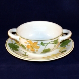Geranium Soup Cup/Bowl with Saucer used