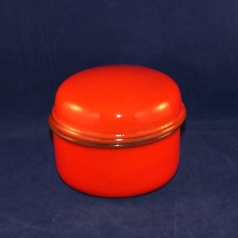 Scandic red Sugar Bowl with Lid very good