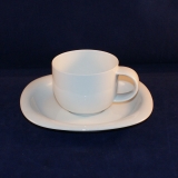 Suomi white Coffee Cup with Saucer very good