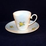 Romanze Yellow Rose Espresso Cup with Saucer as good as new