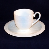 Cameo white Coffee Cup with Saucer very good