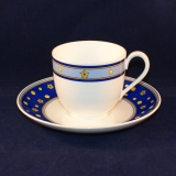 Paloma Picasso Sun, Moon and Stars Coffee Cup with saucer blue very good