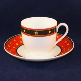 Paloma Picasso Sun, Moon and Stars Coffee Cup with Saucer red very good
