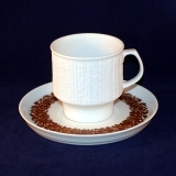 Arcta brown Coffee Cup with Saucer as good as new