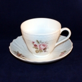 Dresden pink Rose Coffee Cup with Saucer very good