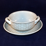 Dalarna Soup Cup/Bowl with saucer very good