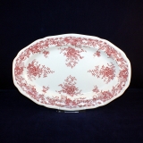 Valeria red Oval Serving Platter 32 x 21 cm very good