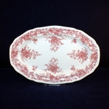 Valeria rot Platte oval 32 x 21 cm sehr gut