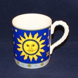 Paloma Picasso Sun Moon and Stars Mug blue 8,5x 7,5 cm as good as new