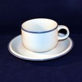 Family Blue Tea Cup with saucer as good as new