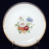 Coloured Flowers Dinner Plate 24 cm Motif 3 Rose very good