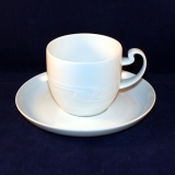 Assimetria white Coffee Cup with Saucer as good as new
