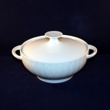 Lanzette white Round Serving Dish/Bowl with Lid and Handle 9 x 20 cm very good