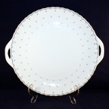 Princess blue white Cake Plate with Handle 28 cm very good