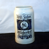 Paulaner 200 Years Oktoberfest 2010 Clay Beer Mug 1,25 l as good as new