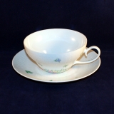 Romanze Colourful Flower Tea Cup with Saucer very good