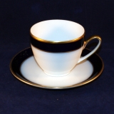 Olivia 63 Kobalt-Blue Gold Espresso Cup with Saucer as good as new