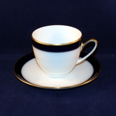 Olivia 63 Kobalt-Blue Gold Coffee Cup with Saucer very good