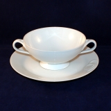 Chloe Fleuron Blanche Soup Cup/Bowl with Saucer very good