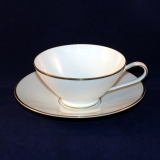 Bettina Golden Borde white Tea Cup with Saucer as good as new