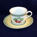 French Garden Fleurence Breakfast Cup with Saucer new