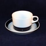 Novum blue Coffee Cup with Saucer very good