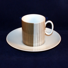 Medaillon Turmalin brown Coffee Cup with Saucer very good