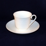Fiori white Espresso Cup with Saucer very good