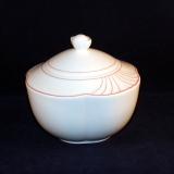 Palatino red Sugar Bowl with Lid as good as new