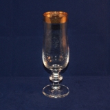 Goldrand glänzend Sektglas 15 cm neuwertig