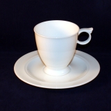 Ballerine white Coffee Cup with Saucer very good