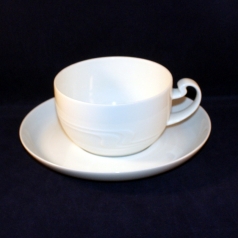 Assimetria white Tea Cup with Saucer very good
