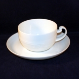 Assimetria white Tea Cup with Saucer as good as new