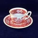 Rusticana red Coffee Cup with Saucer very good