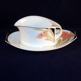 Iris Gravy/Sauce Boat With Underplate very good