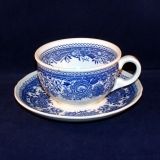 Burgenland blau Teetasse mit Untertasse neuwertig