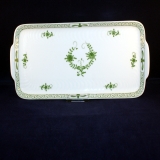 Residenz grüne Blätterranke Kuchen-/Sandwichplatte 33 x 15 cm neuwertig