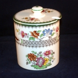 Chinese Rose Jam/Jelly Jar/Pot with Lid 8,5 x 8 cm as good as new