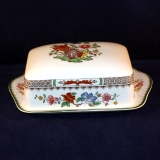 Chinese Rose Butter dish with Cover used