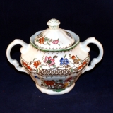 Chinese Rose Sugar Bowl with Lid used