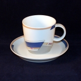 York Cubic Kaffeetasse mit Untertasse neuwertig