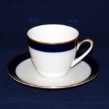 Olivia Kobalt Drache Modell Kaffeetasse mit Untertasse neuwertig