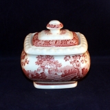 Rusticana red Sugar Bowl with Lid as good as new