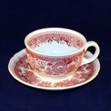 Burgenland rot Teetasse mit Untertasse gebraucht