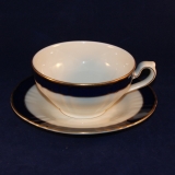 Ivory Kobalt Golden Border Tea Cup with Saucer as good as new