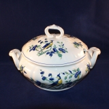 Phoenix blue Serving Dish/Bowl with Lid and Handle 11,5 x 21 cm as good as new